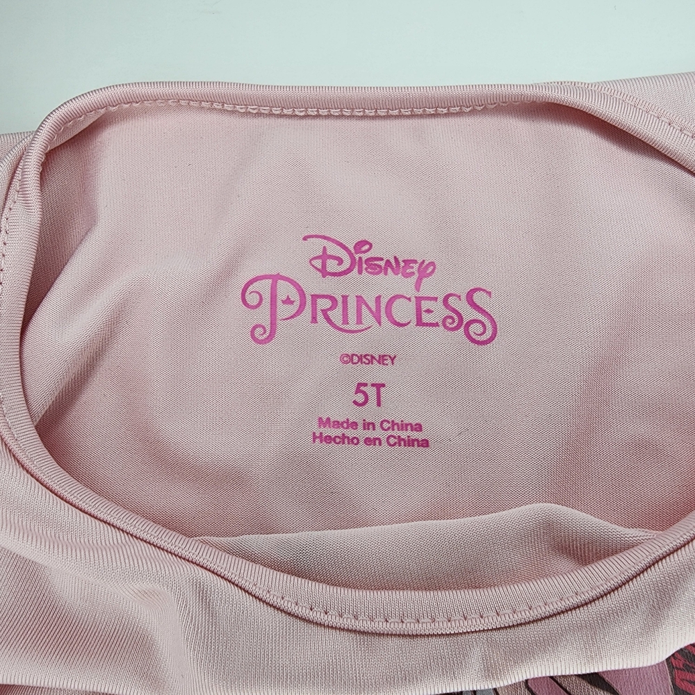 Pink Princess Long Sleeve Dress Tulle Skirt Cinderella Belle Ariel - Picture 7 of 9